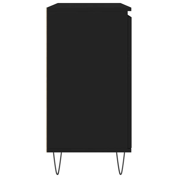 vidaXL skænk 104x35x70 cm konstrueret træ sort