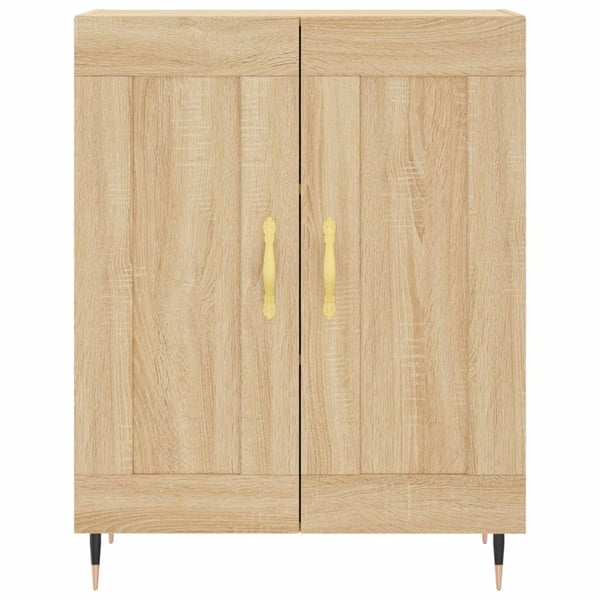 vidaXL Skjenk sonoma eik 69,5x34x90 cm konstruert tre