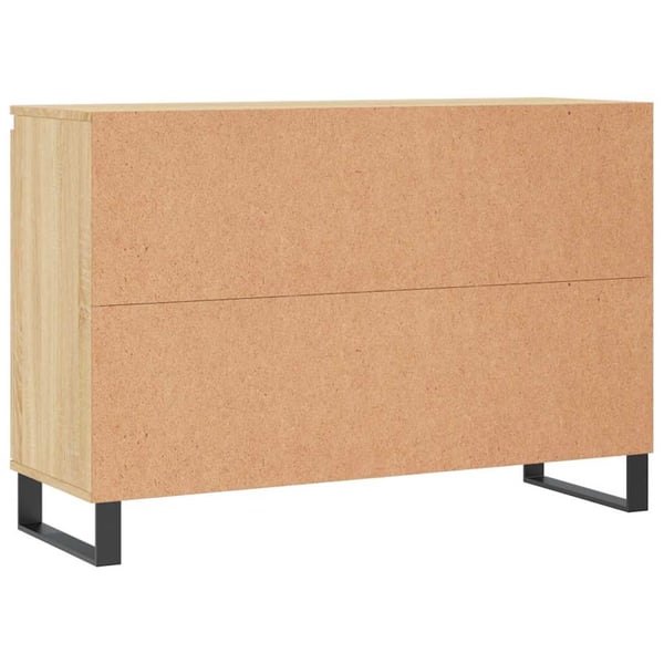 vidaXL Skjenk sonoma eik 101,5x35x70 cm konstruert tre