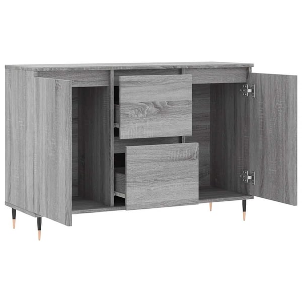 vidaXL Skjenk grå sonoma 101,5x35x70 cm konstruert tre