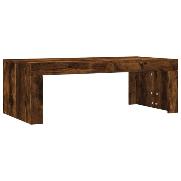 vidaXL sofabord 102x50x36 cm konstrueret træ røget egetræsfarve