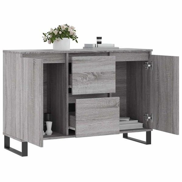 vidaXL Skjenk grå sonoma 101,5x35x70 cm konstruert tre