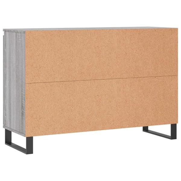 vidaXL Skjenk grå sonoma 101,5x35x70 cm konstruert tre