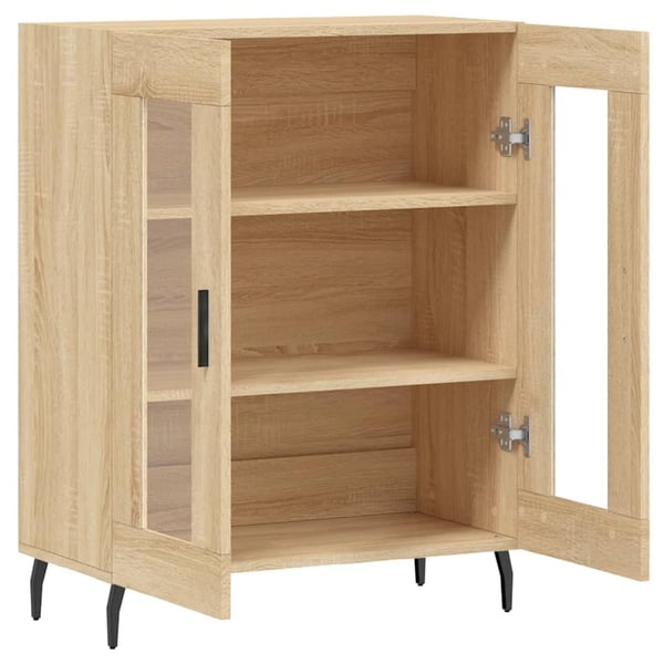 vidaXL Skjenk sonoma eik 69,5x34x90 cm konstruert tre