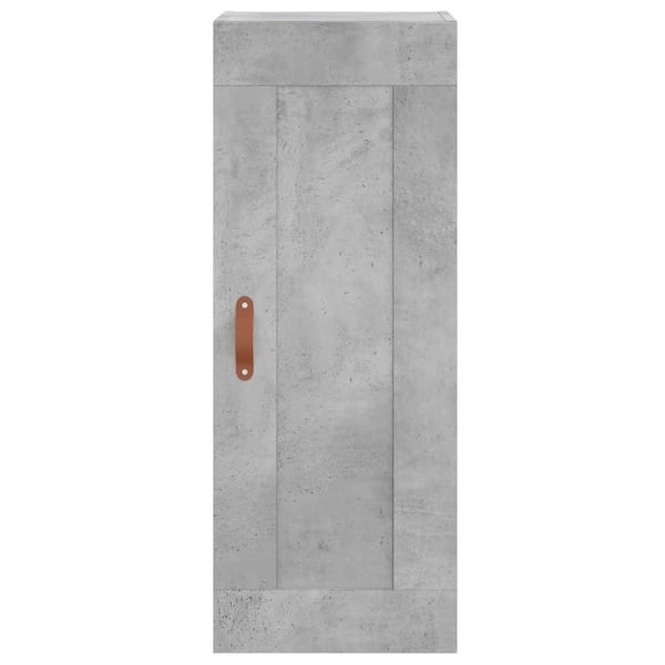 vidaXL Veggskap betonggrå 34,5x34x90 cm konstruert tre