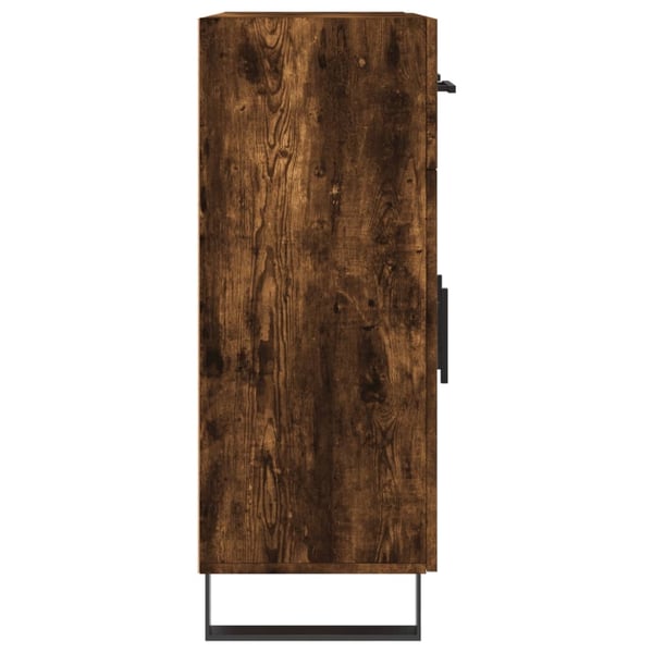 vidaXL Skjenk røkt eik 69,5x34x90 cm konstruert tre