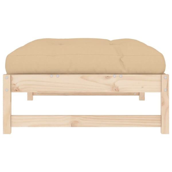 vidaXL Hagefotskammel 120x80 cm heltre furu