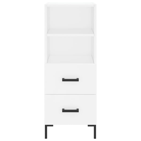 vidaXL skænk 34,5x34x90 cm konstrueret træ hvid