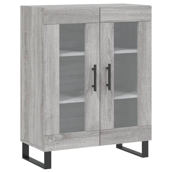 vidaXL Skjenk grå sonoma 69,5x34x90 cm konstruert tre
