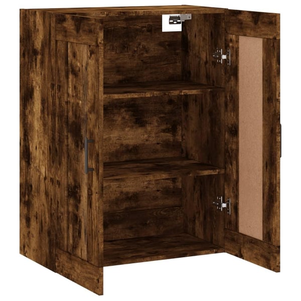 vidaXL vægskab 69,5x34x90 cm konstrueret træ røget sonoma-eg