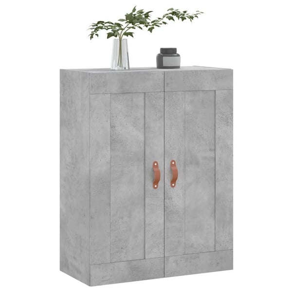 vidaXL Veggskap betonggrå 69,5x34x90 cm konstruert tre