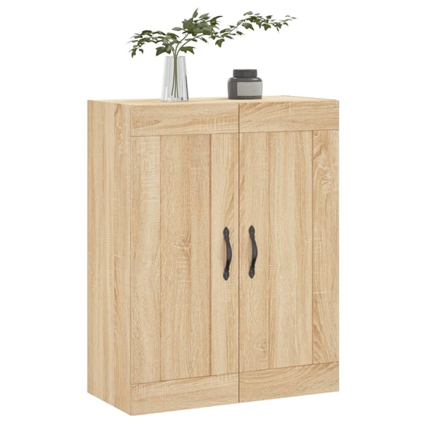 vidaXL Veggskap sonoma eik 69,5x34x90 cm konstruert tre