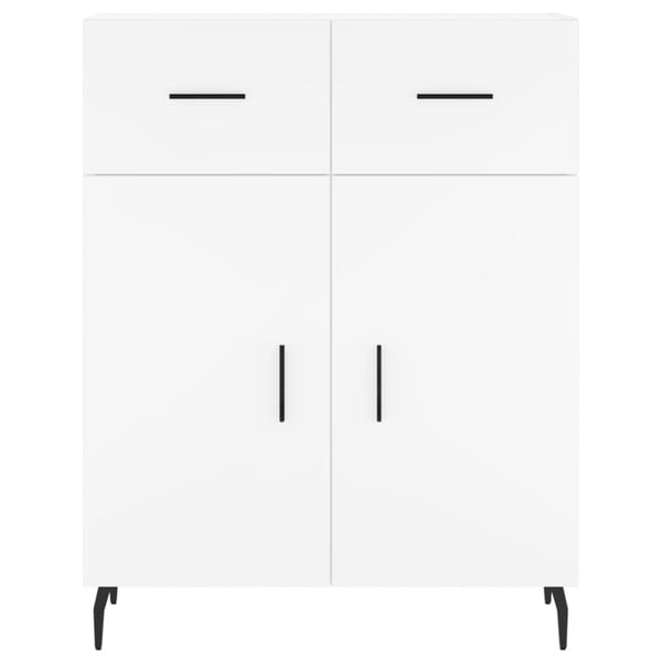vidaXL Skjenk hvit 69,5x34x90 cm konstruert tre