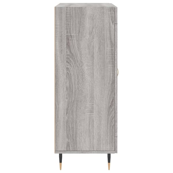 vidaXL Skjenk grå sonoma 69,5x34x90 cm konstruert tre