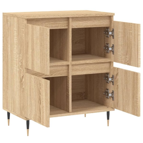 vidaXL Skjenk sonoma eik 60x35x70 cm konstruert tre