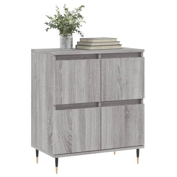 vidaXL Skjenk grå sonoma 60x35x70 cm konstruert tre