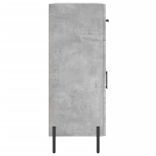 vidaXL Skjenk betonggrå 69,5x34x90 cm konstruert tre