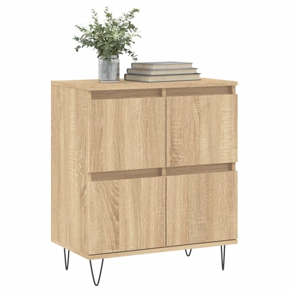 vidaXL skænk 60x35x70 cm konstrueret træ sonoma-eg