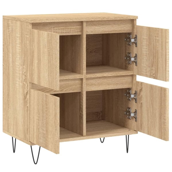 vidaXL skænk 60x35x70 cm konstrueret træ sonoma-eg