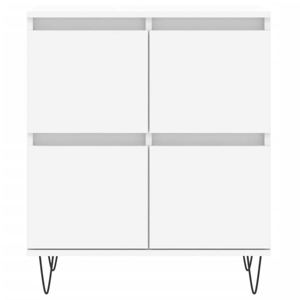 vidaXL Skjenk hvit 60x35x70 cm konstruert tre