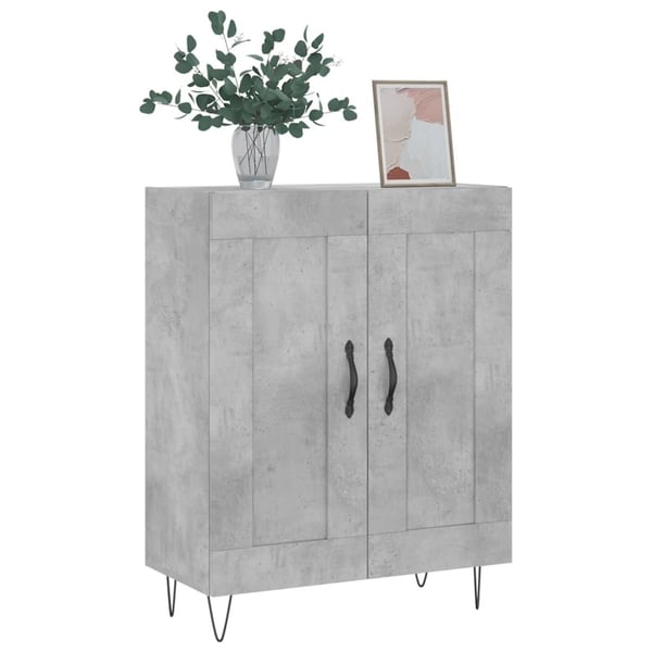 vidaXL Senkki betoninharmaa 69,5x34x90 cm tekninen puu
