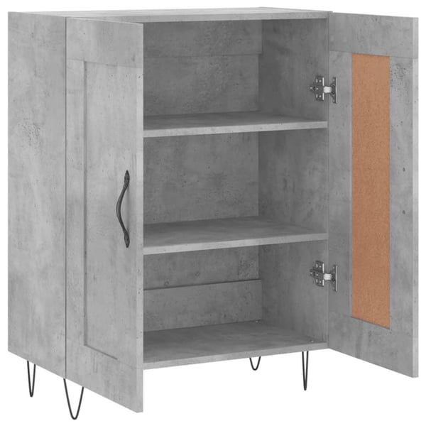 vidaXL Senkki betoninharmaa 69,5x34x90 cm tekninen puu