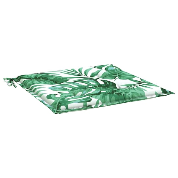 vidaXL hynder til havestol 2 stk. 50x50x3 cm stof bladmønster