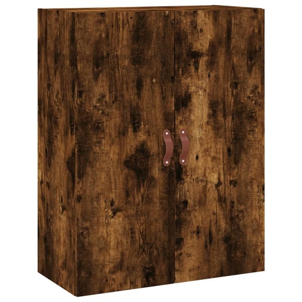 vidaXL Veggskap 2 stk røkt eik 69,5x34x90 cm