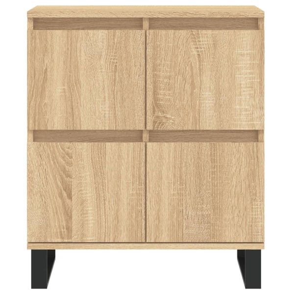 vidaXL Skjenk sonoma eik 60x35x70 cm konstruert tre