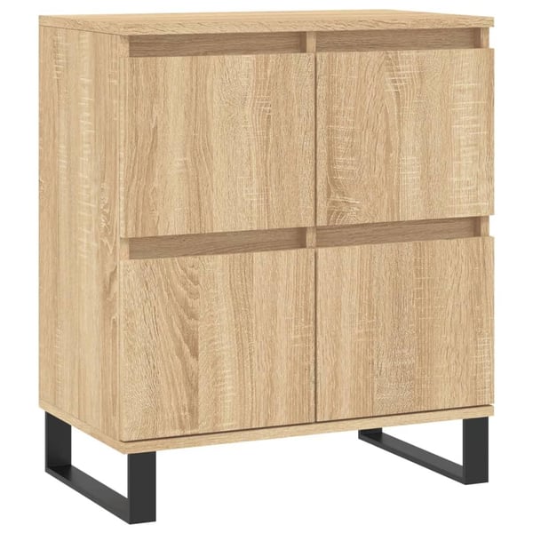 vidaXL Skjenk sonoma eik 60x35x70 cm konstruert tre