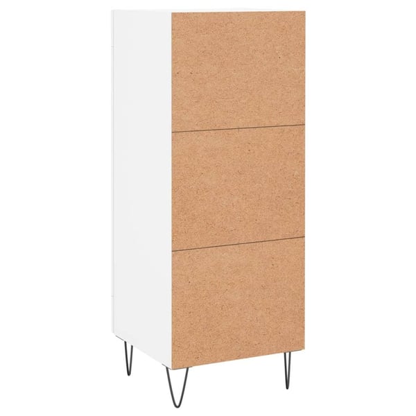 vidaXL skænk 34,5x34x90 cm konstrueret træ hvid