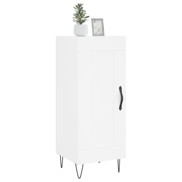vidaXL skænk 34,5x34x90 cm konstrueret træ hvid