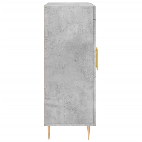 vidaXL Skjenk betonggrå 69,5x34x90 cm konstruert tre