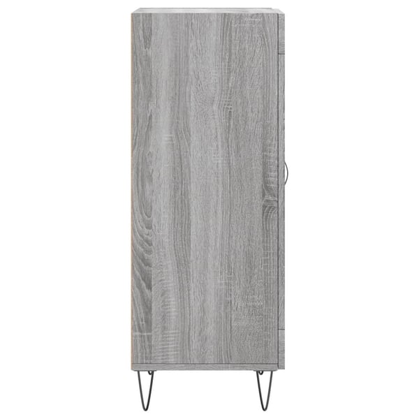 vidaXL Skjenk grå sonoma 34,5x34x90 cm konstruert tre