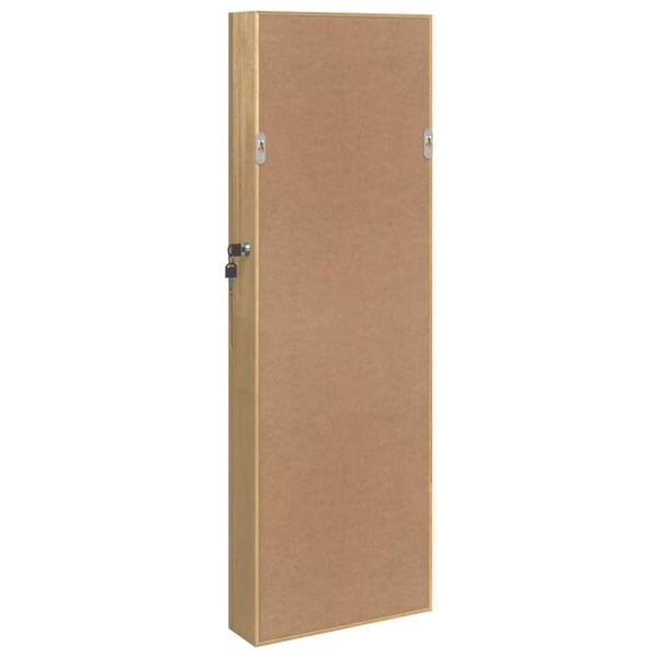 vidaXL Vegghengt smykkeskap med speil 30x8,5x90 cm
