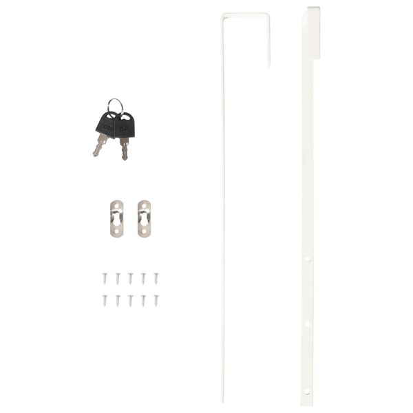 vidaXL Vegghengt smykkeskap med speil 30x8,5x90 cm