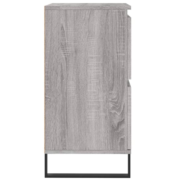vidaXL Skjenk grå sonoma 60x35x70 cm konstruert tre