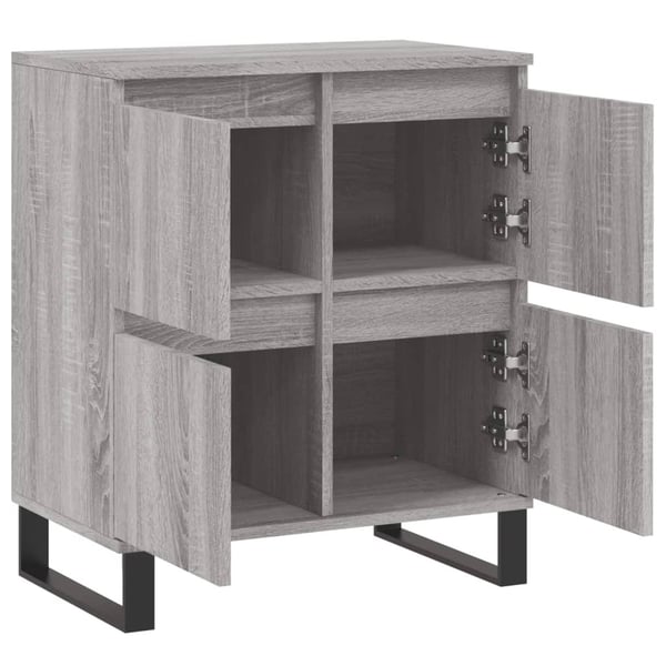 vidaXL Skjenk grå sonoma 60x35x70 cm konstruert tre