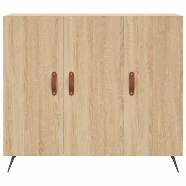 vidaXL Skjenk sonoma eik 90x34x80 cm konstruert tre