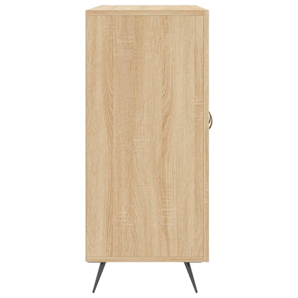 vidaXL Skjenk sonoma eik 90x34x80 cm konstruert tre