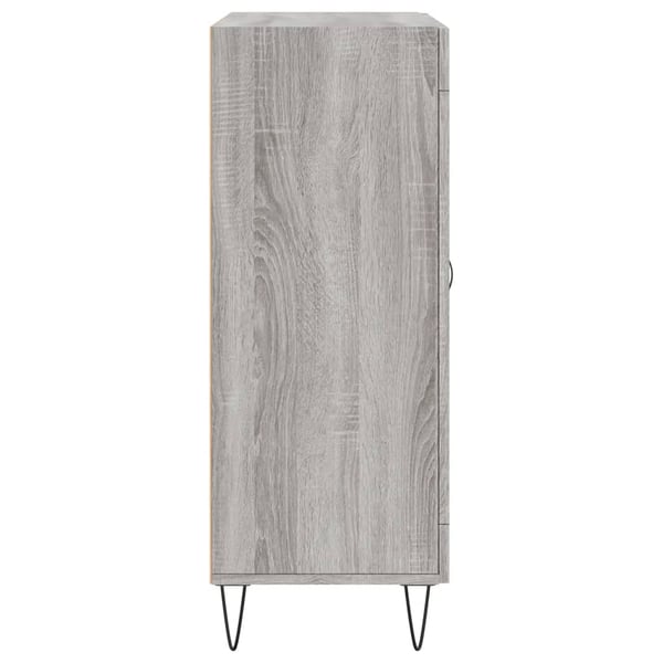 vidaXL Skjenk grå sonoma 69,5x34x90 cm konstruert tre