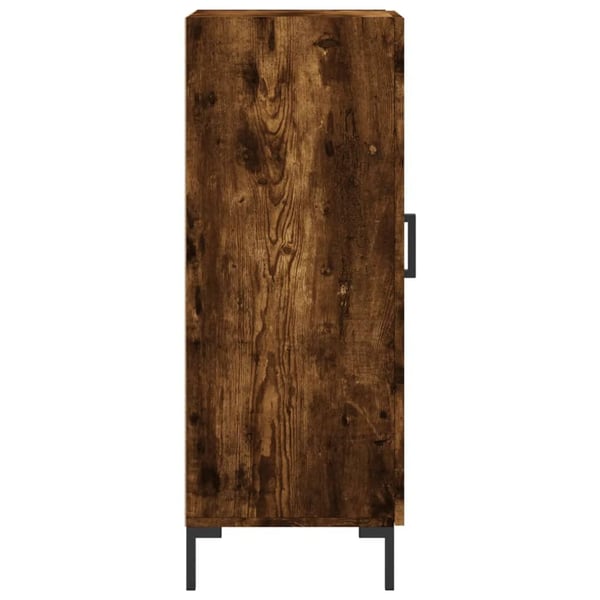 vidaXL Skjenk røkt eik 34,5x34x90 cm konstruert tre