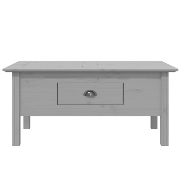 vidaXL sofabord BODO 100x55x46 cm massivt fyrretræ grå