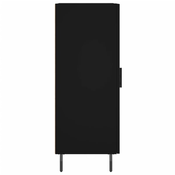 vidaXL skænk 34,5x34x90 cm konstrueret træ sort