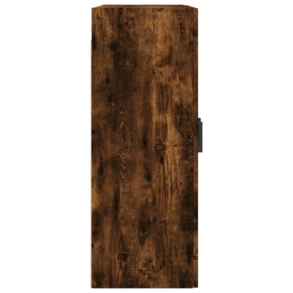 vidaXL Veggskap røkt eik 69,5x34x90 cm