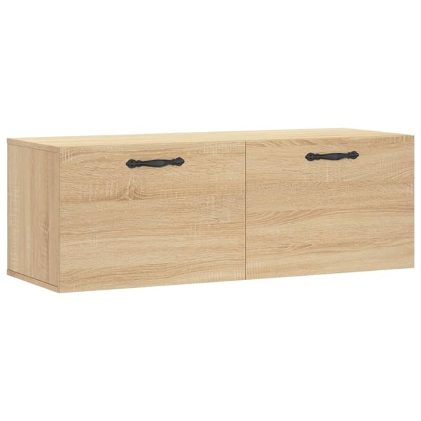 vidaXL Veggskap 2 stk sonoma eik 100x36,5x35 cm konstruert tre
