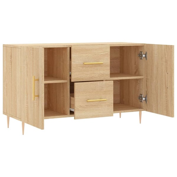 vidaXL Skjenk sonoma eik 100x36x60 cm konstruert tre