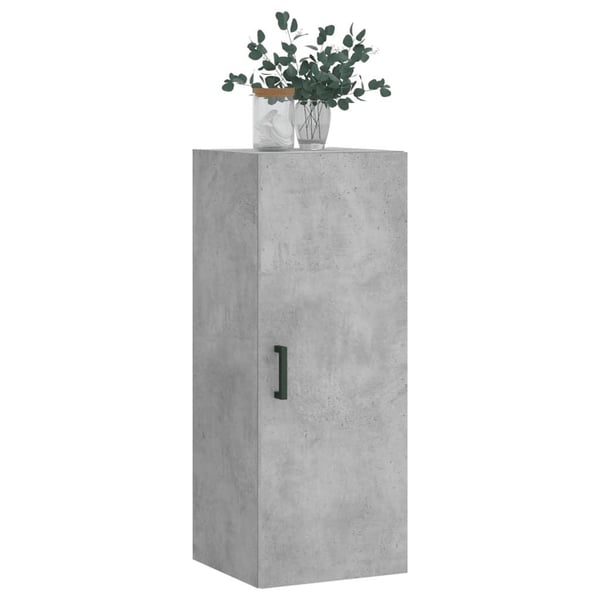 vidaXL Veggskap betonggrå 69,5x34x90 cm