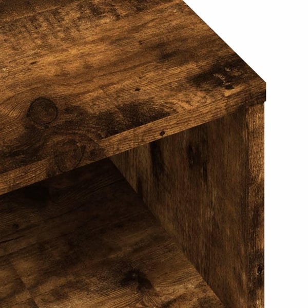 vidaXL Nattbord 2 stk røkt eik 40x30x30 cm konstruert tre