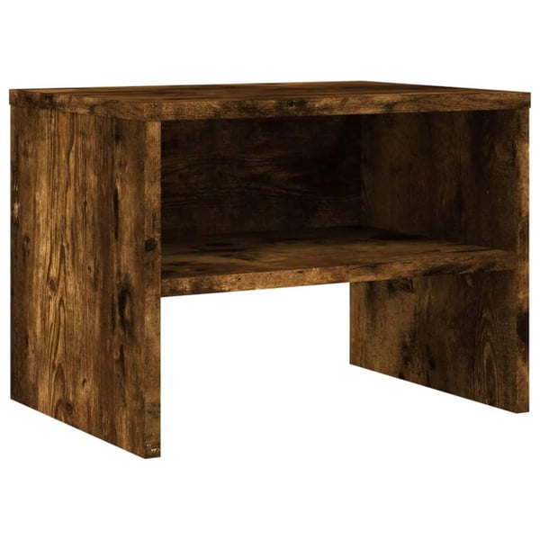 vidaXL Nattbord 2 stk røkt eik 40x30x30 cm konstruert tre